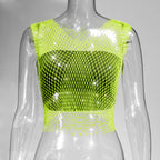 V-neck Fluorescent Green