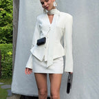 Blazer & Hip Skirt Set