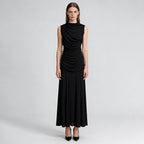 Women's Sleeveless Lace-Detail Maxi Gown