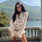 Heart-Print Shirt & Shorts Set