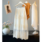 French Hollow Out CO Chain Link Fence Yarn Women Summer