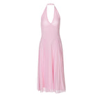 Women's Halter Backless Gauze Dress