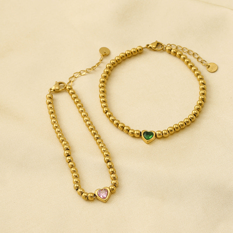 Heart Zircon Bracelet