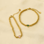 Heart Zircon Bracelet