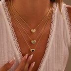 Natural Stone Heart Necklace