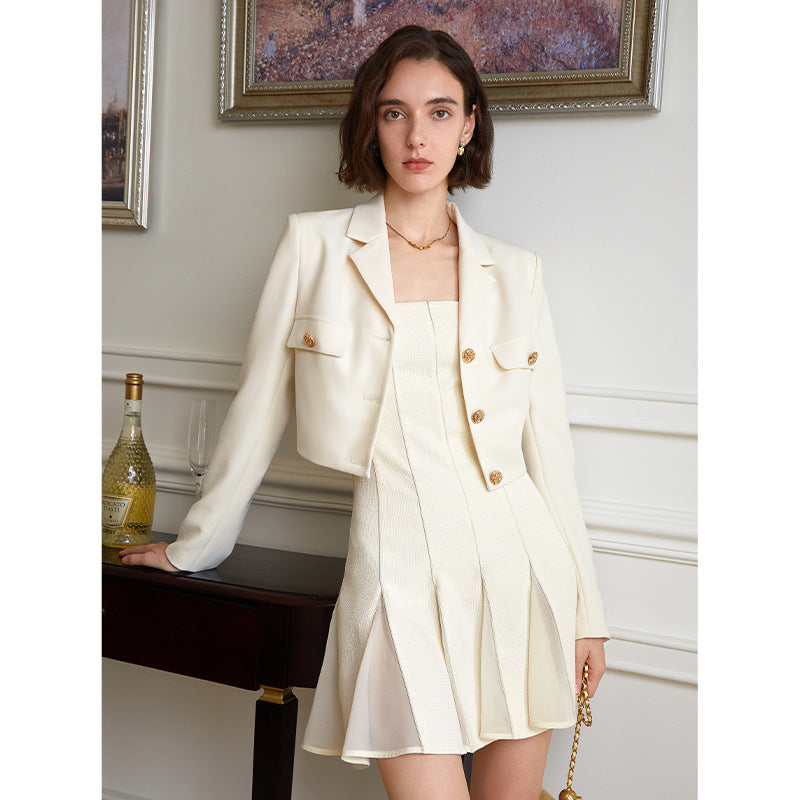 Women's High-Waisted Two-Piece Dress Set