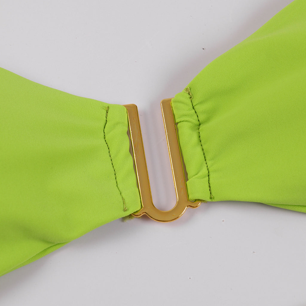 Fresh Solid Bikini Swimwear