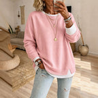 Women's Color-Block Long-Sleeve Sweater