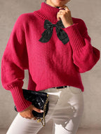 Pure Red and Black Bow