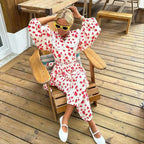 Strawberry Shirt & Ankle-Banded Pants Set