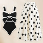 Conservative Belly One-piece Swimwear