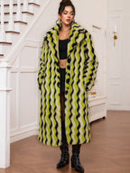Wavy Green Rabbit Fur