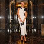 Bow Detail Sleeveless Sheath Dress