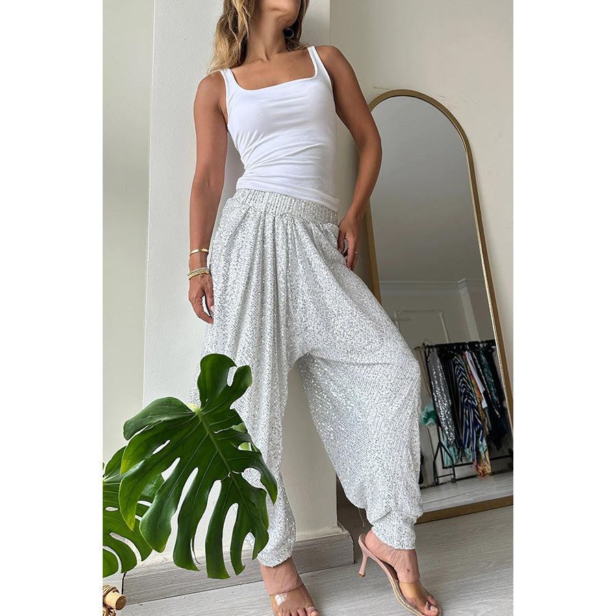 Women's Sequin Trousers