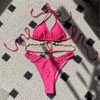 Plain Shell Bikini Swimwear