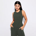 Women’s Knitted Side-Bone Slim-Fit Jumpsuit