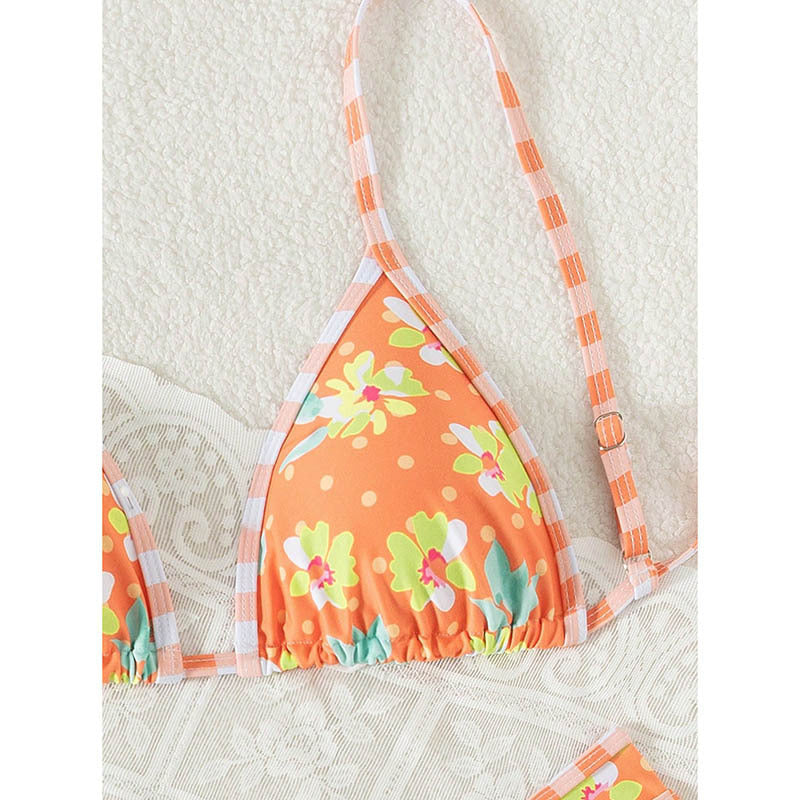 Printed Lace Bikini Swimwear