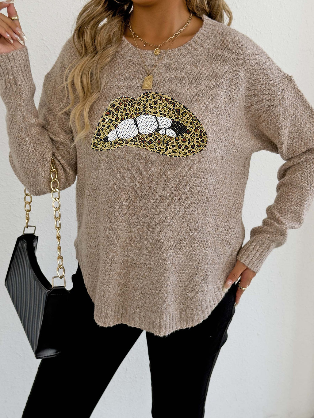 Apricot Leopard Print Lip