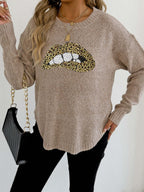 Apricot Leopard Print Lip