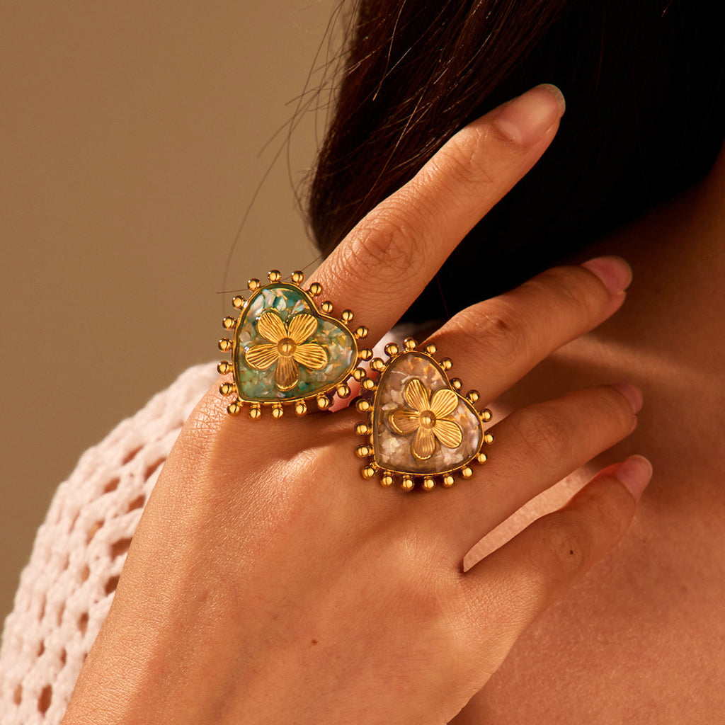 French Floral Jewelry Set
