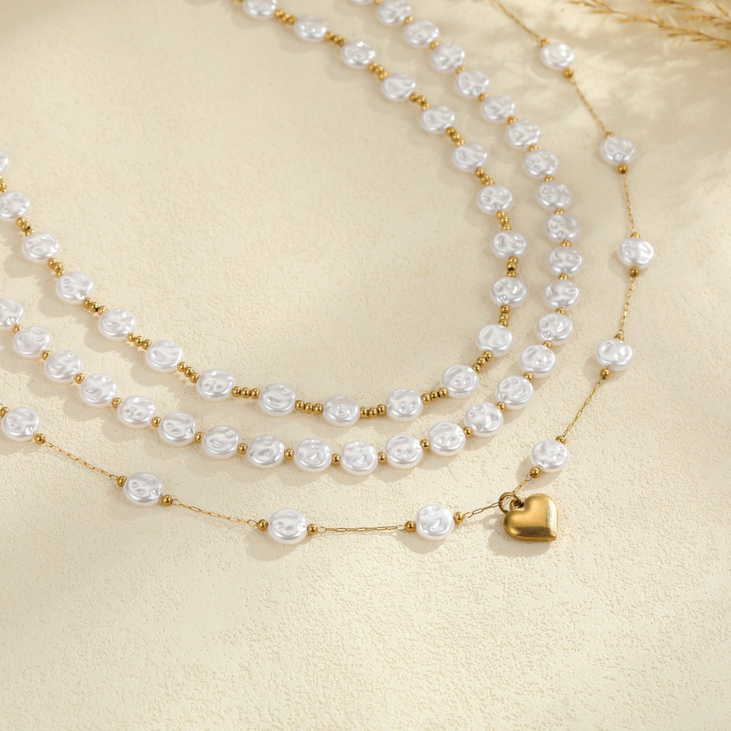 Women's Baroque Pearl Layered Necklace