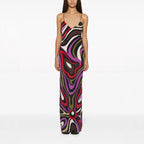 Women's Satin Backless Dress