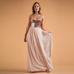 Dress Women's Sleeveless V neck Wedding Bridesmaid