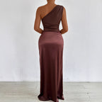 Women's Autumn One-Shoulder Skirt Two-Piece Set