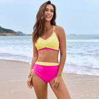 Solid Color Bikini Swimwear
