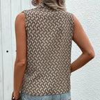 Women's Summer Women Stomach Blanket Sleeveless Printed Shirt Women