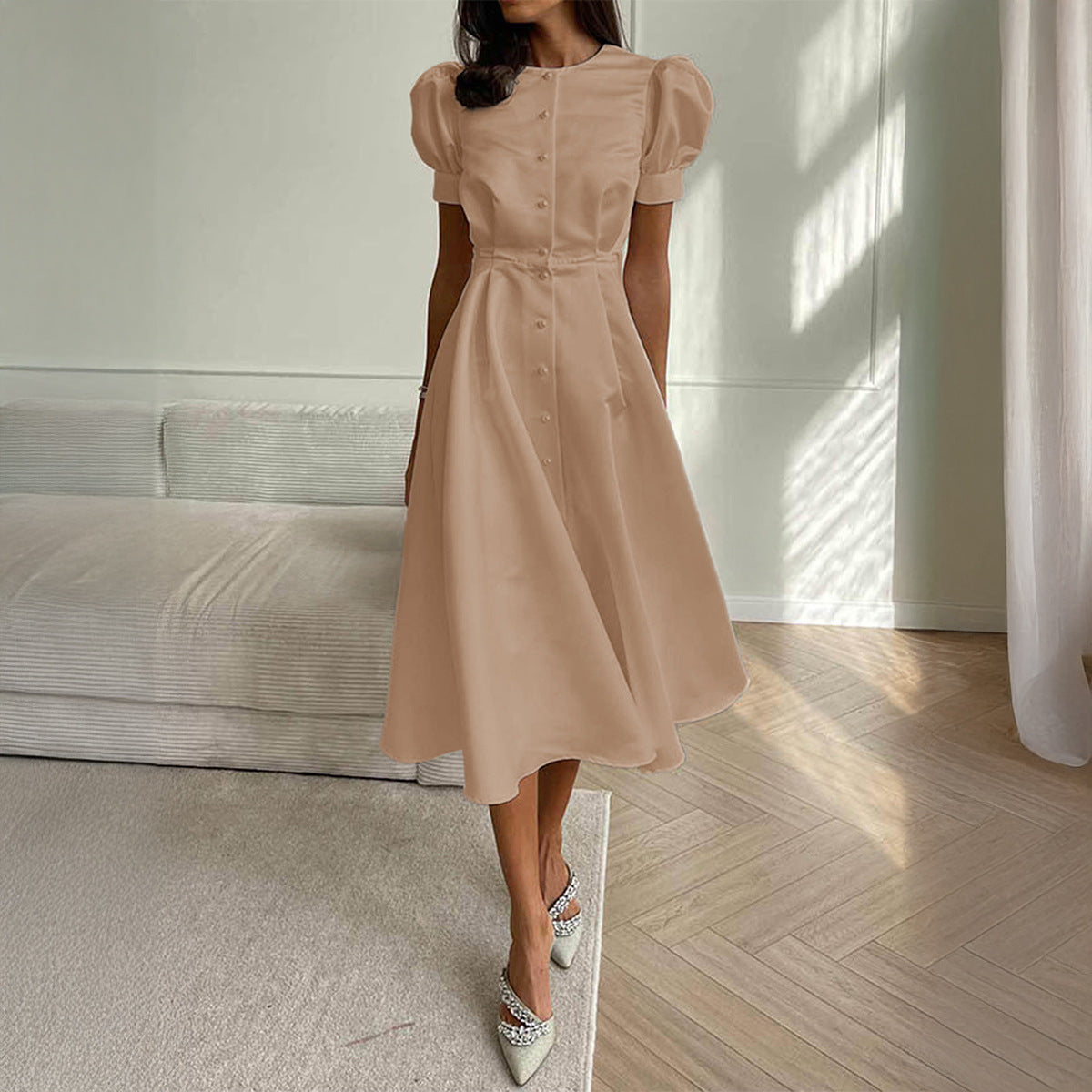 Women's Maxi Short Sleeve Dress