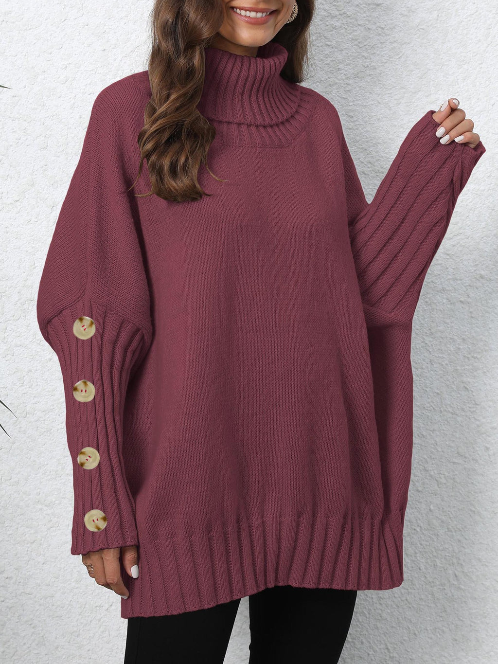 Wine Red 8 Buttons