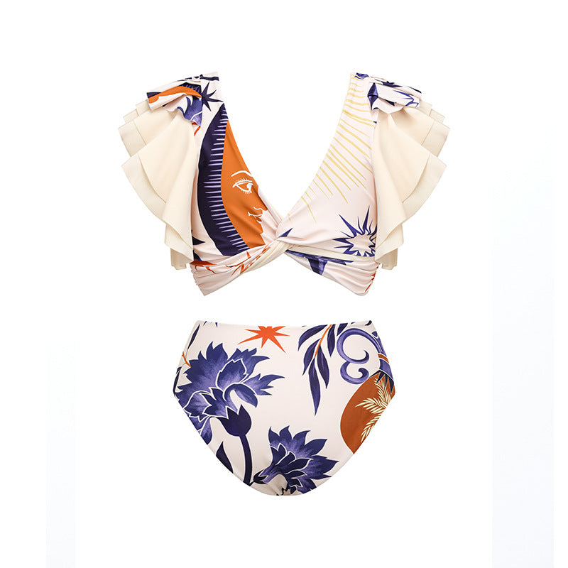 Ruffle Sleeve Bikini
