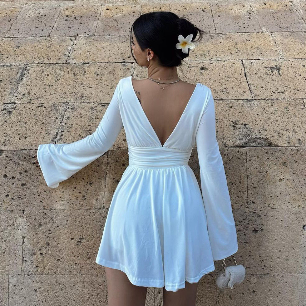 Women's V-Neck Mini Dress