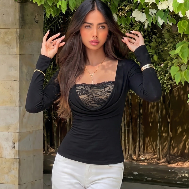 Women's Lace Tube Top Two-Piece Set