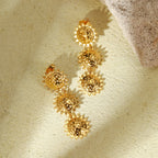 Sunflower Earrings Floral Earrings