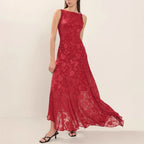 Women's Lace Backless Dress