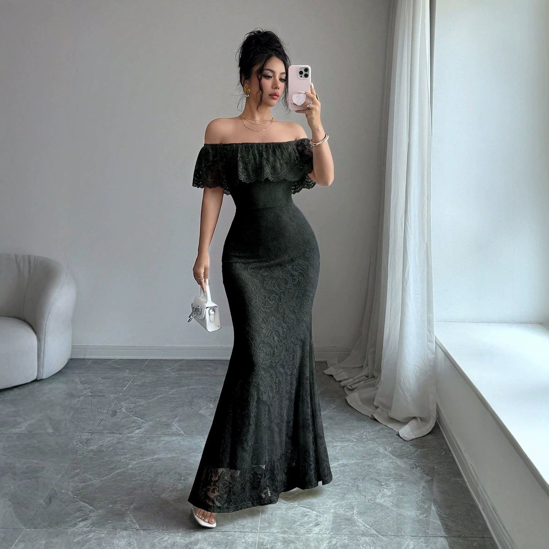 Women's Lace Maxi Dress