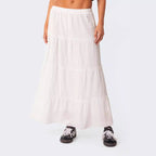 Women's Pleated Maxi Skirt