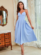 Women's V-Neck Midi Dress