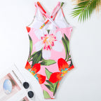 Solid Color One-piece Swimwear