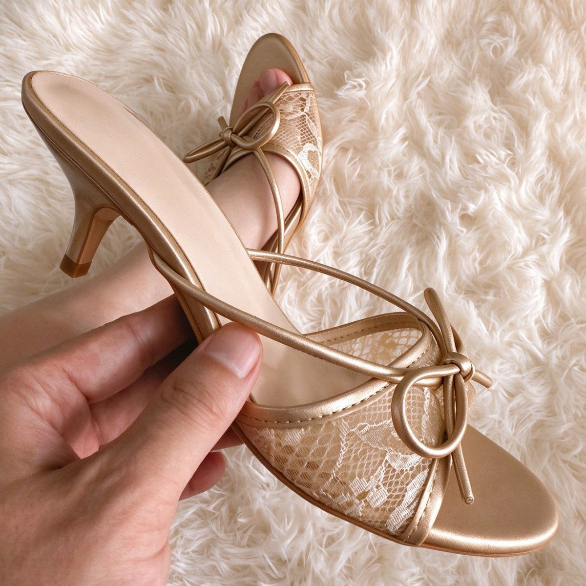 Summer Stiletto Heel Niche Mesh High Sandals