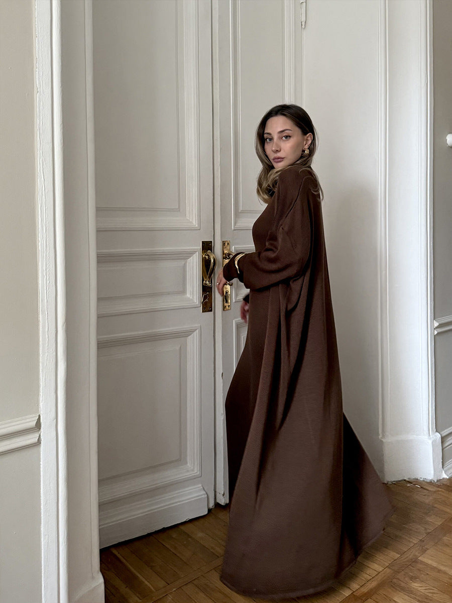 Dark Brown Two-Piece Set