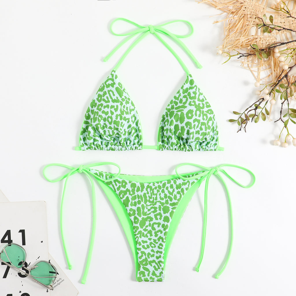 Printing Lace Bikini Swimwear