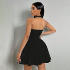 Women’s Halter Backless A-Line Dress