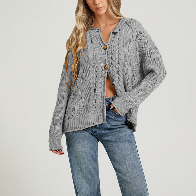 Women's Twist-Front Knit Cardigan