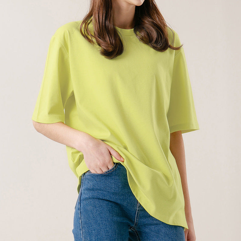 Women's Cotton Crew-Neck T-Shirt – Relaxed Short Sleeve
