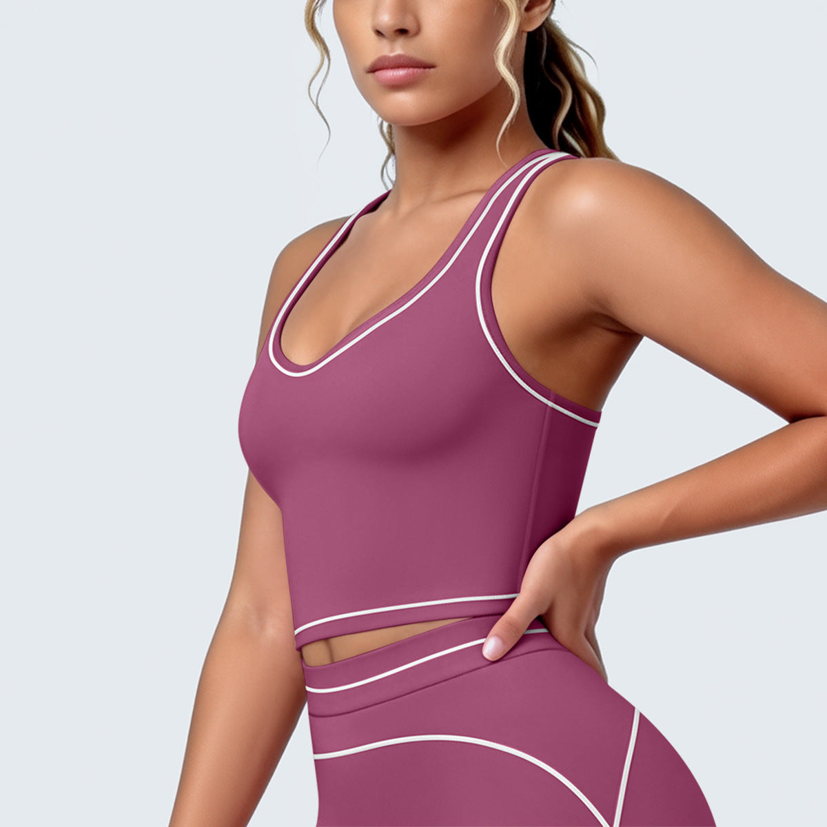 Women's Seam-Detail Yoga Tank Top