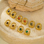 Women's Geometric Natural Stone Earrings