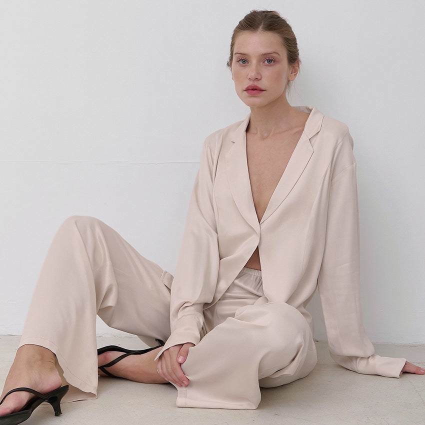 Autumn Satin Pajamas Lingerie